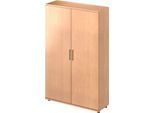 Schäfer Shop Genius Flügeltürenschrank TETRIS WOOD, 5 OH, Höhe inkl. Gleiter, B 1200 mm, Buche-Dekor