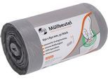 Deiss FIRST PLUS Müllbeutel, mit Tragegriff, LDPE, 14 µm, grau, B 630 x H 850 mm, 80 Liter, 300 Stück