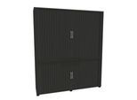Rollladenschrank, 5 OH, 2teilig, mit Mitteltrennwand, B 1600 mm, graphit