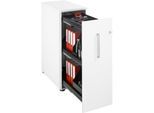 Schäfer Shop Genius Hochcontainer, B 435 x T 800 x H 1296 mm, weiß/weiß