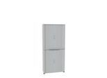 Querrollladenschrank, zweiteilig, B 1000 mm, 6 OH, lichtgrau