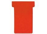 Franken T-Karten, für Stecktafel, Größe 1, Kopfbreite 29 mm, Fußbreite 17 mm, Höhe 47 mm, rot