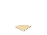 Schäfer Shop Select Verkettungsplatte Moxxo IQ, 90°, Viertelkreis, B 800 x T 800 mm, Ahorn-Dekor