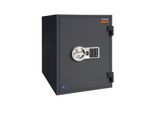 Tresor FRS 51, Feuerwiderstand LFS 60P nach EN 15659, Sicherheitsstufe S 2, Elektronikschloss, 2 Fachböden, B 445 x T 425 x H 510 mm, graphitgrau RAL 7024