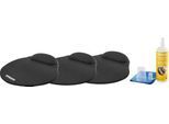 Schäfer Shop Select Mousepad MROS250, ergonomisch, Gel-Handgelenkauflage, schwarz, 3 Stück + Reinigungsspray für Displays & Computerzubehör, 250 ml
