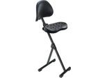 Stehhilfe meychair Futura Light AF-SR-11043, klapp- & sitzhöhenverstellbar, ohne Aufstieghilfe, B 360 x T 220 x H 540-900 mm, Stahl & PU-Schaum, schwarz