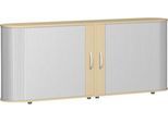 Querrollladenschrank Alicante, B 2000 x T 400 x H 828 mm, Ahorn-Dekor