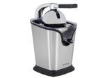 Zitruspresse Gutfels Juice 3020, kabelgebunden, Leistung 100 W, 2 Aufsätze, Tropfstopp-Funktion, Füllstandanzeige, B 180 x T 260 x H 280 mm, Edelstahl