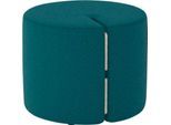 Nowy Styl Sitzpouf Tri.Ply S, modular, Blazer-Stoff, ø 55 cm, petrol