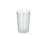 Trinkbecher Papstar, Mehrweg, 0,2 l, Ø 68 x H 98 mm, mit Füllstrich, unzerbrechlich, spülmaschinengeeignet, PP, transluzent, 40 Stück