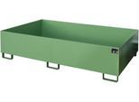 Regalwanne Typ RW/RW 2200-2, ohne Gitterrost, grün RAL6011