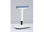 Nowy Styl Stehhocker Timmi, Polyurethanschaum-Polster, Anti-Rutsch, Höhenverstellung, H 515-745 mm, weiß/blau meliert