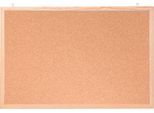 Memoboard Kork, Korktafel, Naturrahmen, 800 x 600 mm, braun