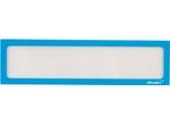 Ultradex Infotasche, magnetisch, für Überschriften, B 435 x H 60 mm, A2, blau, 5 Stück