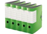 LEITZ® Qualitätsordner SOLID, DIN A4, Rückenbreite 82 mm, 5 Stück, hellgrün