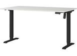 Schreibtisch Profi 2.0, elektrisch höhenverstellbar, B 1400 x T 800 x H 710 - 1190 mm, lichtgrau/schwarz