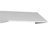Schrägdachaufsatz für C+P Schließfachschrank Resisto, Neigung von 26°, B 772 x T 540 x H 230 mm, Stahl, verkehrsweiß RAL 9016