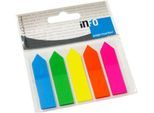INFO Haftstreifen Page Marker, 12 mm x 50 mm, 5 x 25 Blatt, Pfeil