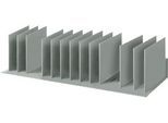 Sortierstation, DIN A4, Polystyrol, für Schränke, 12 Fächer, B 1120 x T 275 x H 210 mm
