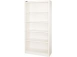 Schäfer Shop Select Stahlregal MS iCOLOUR, 5 Ordnerhöhen, B 950 x T 400 x H 1935 mm, weiß RAL 9003