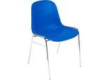 Nowy Styl Formschalenstuhl Beta, stapelbar, desinfektionsmittelbeständig, Sitzhöhe 460 mm, blau