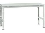 Manuflex Arbeitstisch UNIVERSAL Standard, 1750 x 1000 mm, Kunststoff lichtgrau, lichtgrau