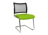 Freischwinger SEAT POINT, Netz, ohne Armlehnen, stapelbar, im 2er-Set, grün