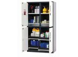 Chemikalienschrank asecos CS-CLASSIC-MultiRisk, Flügeltüren, Front Reinweiß, B 1055 x T 520 x H 1950 mm