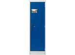 Cemo Sicherheitsschrank Typ 90 PROline 6/20, selbstschließende Türen, Anschlag rechts, B 635 x T 600 x H 1950 mm, 33 Liter, grau/enzianblau