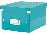 LEITZ® Ablage- und Transportbox Serie Click + Store, klein, für DIN A5, eisblau