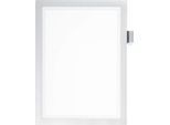 Duraframe Informationsrahmen NOTE A4, magnetische Vorderseite, silber-metallic