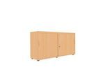 Schiebetürenschrank, B 1350 mm, 2 OH, Buche-Dekor