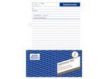 Avery Zweckform Telefonnotiz Nr. 1019, fälschungssicher, kopfverleimt, mikroperforiert, weiß