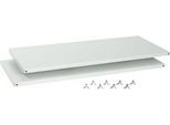 Schäfer Shop Select Stahl-Fachböden, lichtgrau, 1200 mm breit, 2 Stück