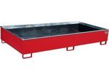Bauer Regalwanne RW 2700-3 PE, mit PE-Einsatz, L 2665 x B 1315 x H 440 mm, feuerrot RAL 3000