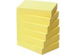 Post-it® Haftnotizen, Recycling-Papier, 51 mm x 38 mm, 6 x 100 Blatt, gelb