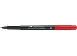 Marker Faber-Castell Multimark, inkl. Spezialradierer, rot, M, permanent