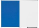 Kombiboard Legamaster UNITE, Pinboard & Whiteboard, B 1200 x T 12,6 x H 900 mm, Markerablage, lackierter Stahl & Filz, weiß & blau