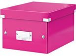 LEITZ® Ablage- und Transportbox Serie Click + Store, klein, für DIN A5, pink