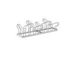 Bügelparker WSM, 2-seitig, für Reifen bis B 55 mm, B 1400 x T 3200 x H 500 mm, Stahl feuerverzinkt, 8 Einstellplätze, zerlegt