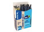 Gelschreiber PILOT Bottle 2 Pen BeGreen, schwarz, Strichbreite 0,4 mm, dokumentenecht, nachfüllbar, 89 % Recyclingmaterial, 10 Stück + 10 Minen schwarz