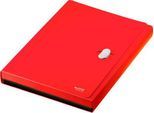 Leitz® Dokumentenmappe Recycle, A4, bis 250 Blatt, 5 Fächer & Ablagefach, blickdicht, 100 % recycelbar, Blauer Engel, Kunststoff, rot