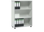 Schäfer Shop Select Regal MOXXO IQ, Holz, 3 Fächer, 3 OH, B 801 x T 362 x H 1115 mm, lichtgrau