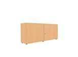 Schiebetürenschrank, B 1600 mm, 2 OH, Buche-Dekor