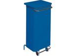 Abfallbehälter Conticolor, mit Pedal, Inhalt 110 Liter, blau