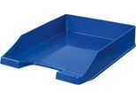 Ablagekorb HAN Klassik, für Format A4/C4, mit Beschriftungsfeld, stapelbar, B 255 x T 348 x H 65 mm, Kunststoff, blau 10 Stück