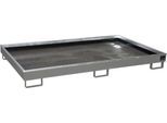 Bauer Regalwanne RW 2200-1 PE, mit PE-Einsatz, lackiert, L 2165 x B 1315 x H 230 mm, mausgrau RAL 7005
