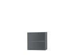 Schäfer Shop Select Anstell-/Aufsatzregal, 2 Ordnerhöhen, B 800 x T 420 x H 726 mm, graphit