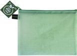 Reißverschlussbeutel FolderSys, A5, Stärke 0,20 mm, B 254 x H 200 mm, PVC-freie Folie, grün-transparent