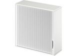 Schäfer Shop Genius Aufsatz-Querrolladenschrank TETRIS WOOD, 3 OH, B 1200 x T 421 x H 1110 mm, weiß